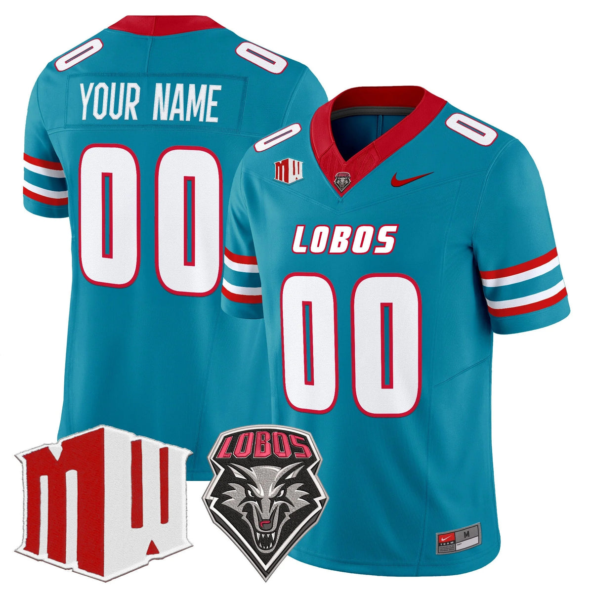 Custom New Mexico Lobos Football Jersey For Men Women