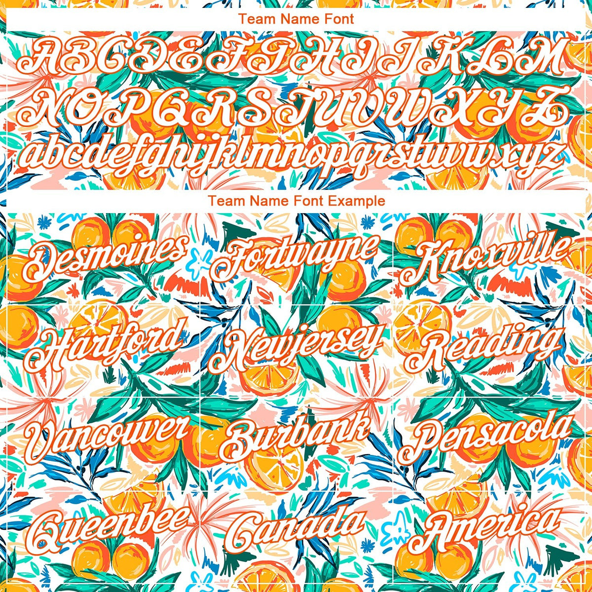 Custom White Orange 3D Pattern Design Fruit Performance T-Shirt photo 1