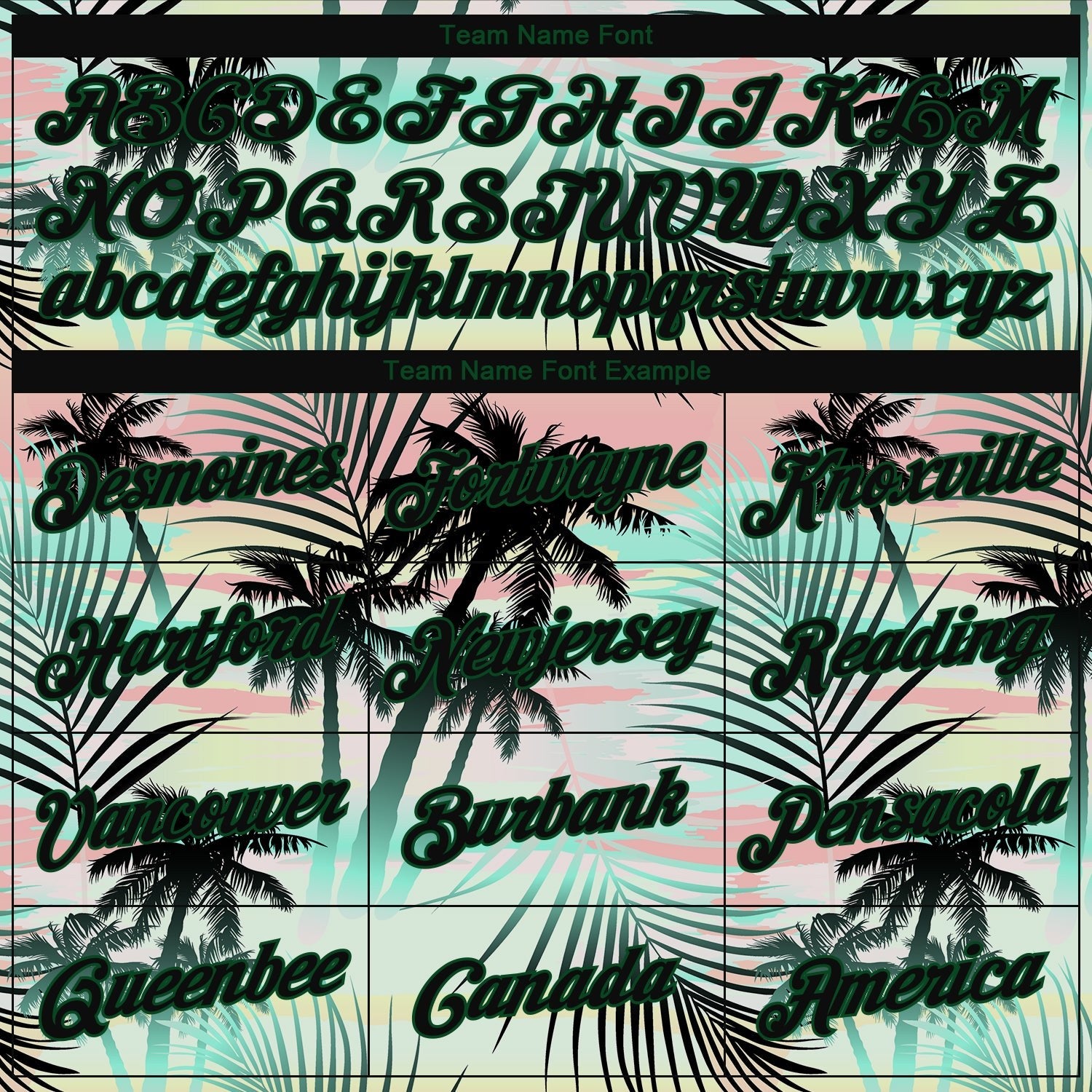 Custom 3D Pattern Design Tropical Hawaii Palm Leaves Performance T-Shirt photo 2