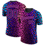 Custom 3D Pattern Design Leopard Performance T-Shirt photo 1