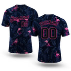 Custom 3D Pattern Design Flamingo Performance T-Shirt