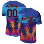 Custom 3D Pattern Design Hawaii Palm Trees Performance T-Shirt photo 1