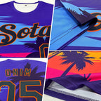Custom 3D Pattern Design Hawaii Palm Trees Performance T-Shirt photo 2