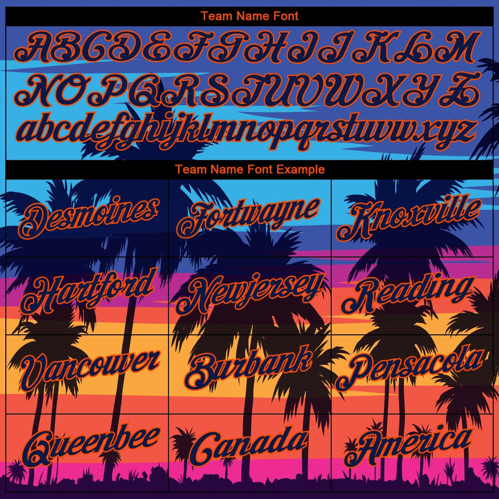 Custom 3D Pattern Design Hawaii Palm Trees Performance T-Shirt photo 3