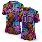 Custom 3D Pattern Design Hawaii Palm Trees Performance T-Shirt