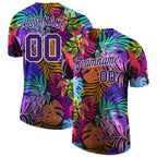 Custom 3D Pattern Design Hawaii Palm Trees Performance T-Shirt photo 1