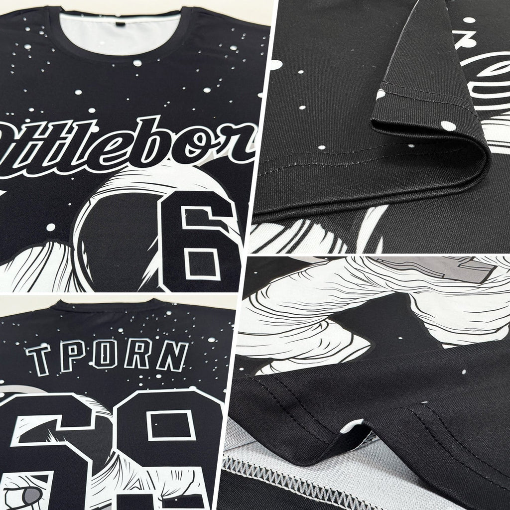 Custom 3D Pattern Design Astronaut Performance T-Shirt photo 2