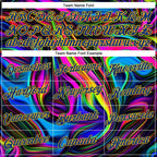 Custom 3D Pattern Design Abstract Colorful Psychedelic Fluid Art Performance T-Shirt photo 2