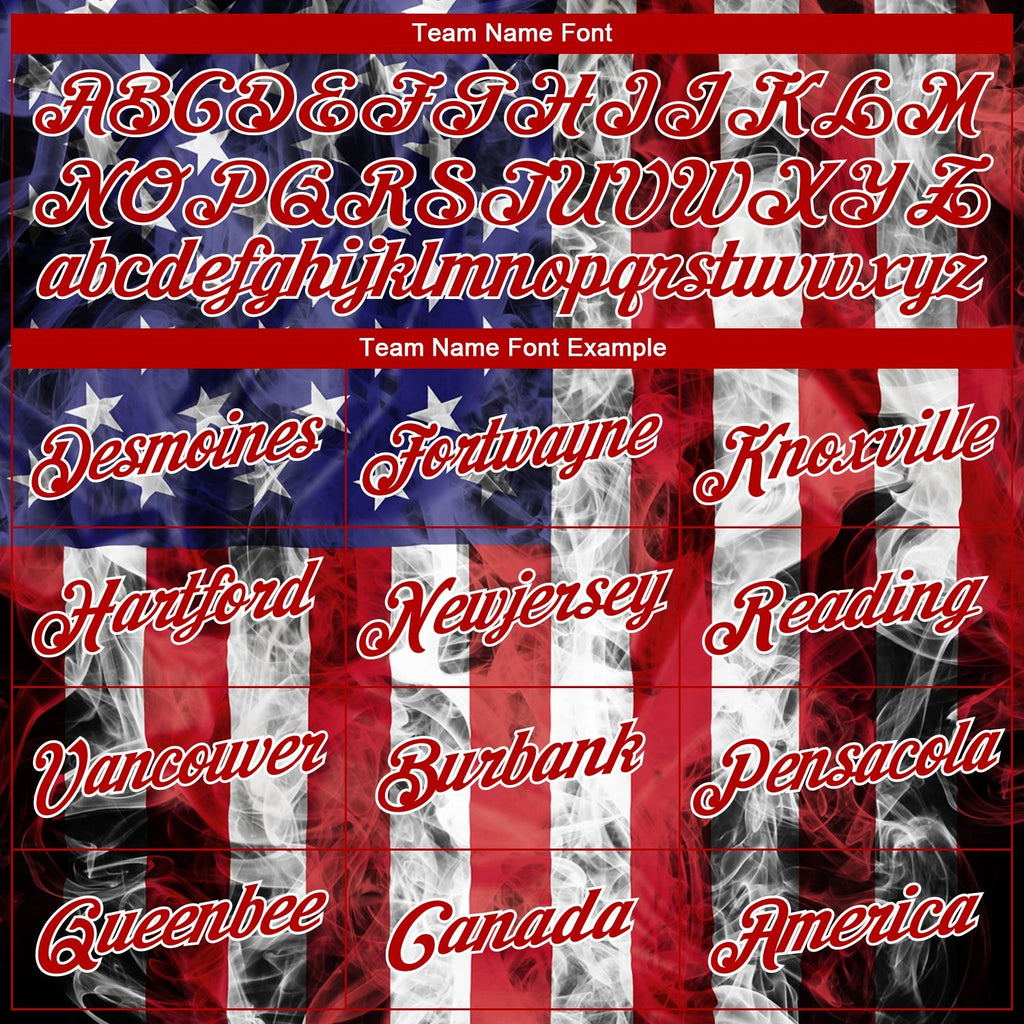 Custom Stitched White Red Royal-Black 3D American Flag Fashion Sports Pullover Sweatshirt Hoodie photo 4