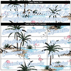 Custom Stitched White White-Light Blue 3D Pattern Design Hawaii Palm Trees Sports Pullover Sweatshirt Hoodie photo 1