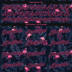 Custom Stitched Black Black-Pink 3D Pattern Design Flamingo Sports Pullover Sweatshirt Hoodie photo 3