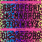 Custom Stitched Purple Black-Pink 3D Pattern Design Leopard Sports Pullover Sweatshirt Hoodie photo 4
