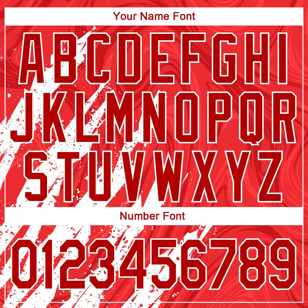 Custom Stitched Red Red-White 3D Pattern Design Sports Pullover Sweatshirt Hoodie photo 4