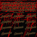 Custom Stitched Red Black-Old Gold 3D Pattern Design Sports Pullover Sweatshirt Hoodie photo 3