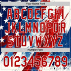 Custom Red Blue Black-White 3D American Flag Sports Pullover Sweatshirt Hoodie photo 4