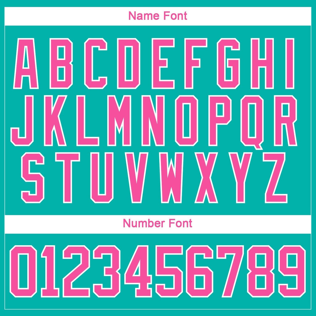 Custom Aqua Pink-White 3D Splash Hockey Lace Neck Jersey photo 4