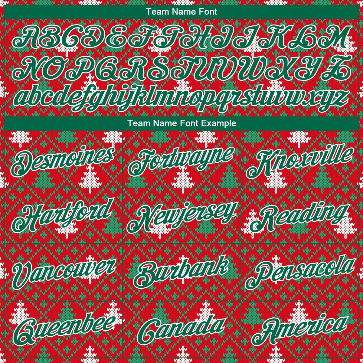 Custom Stitched Red Kelly Green-White 3D Christmas Trees Sports Pullover Sweatshirt Hoodie photo 2