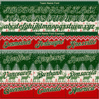 Custom Stitched Red Green-Cream 3D Christmas Reindeers Sports Pullover Sweatshirt Hoodie photo 3