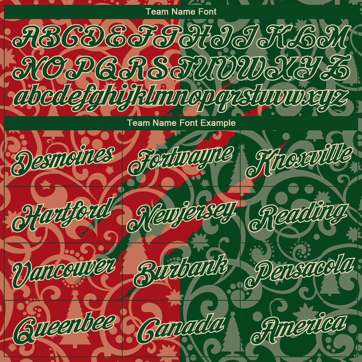 Custom Stitched Green Red-Cream 3D Christmas Sports Pullover Sweatshirt Hoodie photo 2