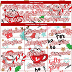 Custom Stitched White White-Red 3D Christmas Sloths Sports Pullover Sweatshirt Hoodie photo 2