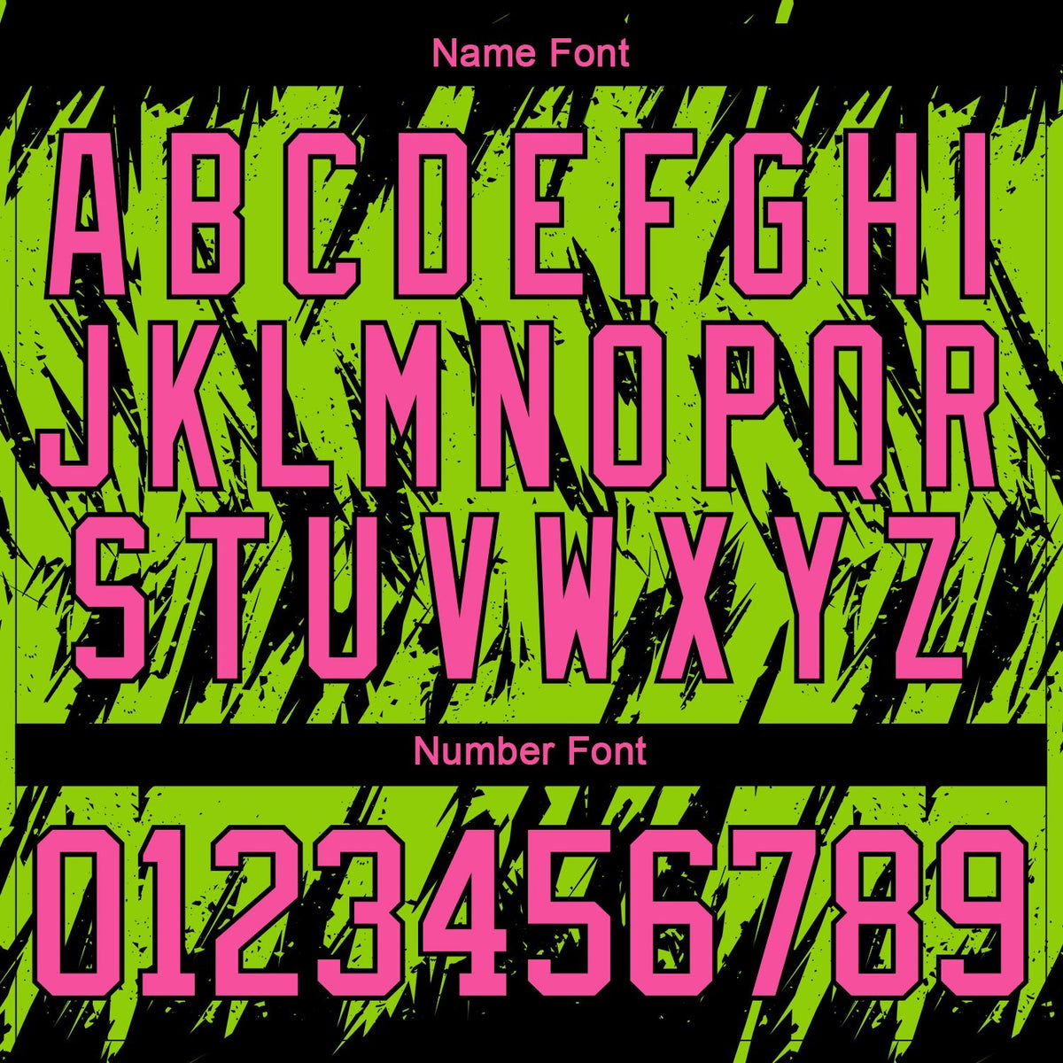 Custom Neon Green Pink-Black 3D Pattern Splash Art Hockey Lace Neck Jersey photo 4