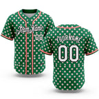 Custom Stitched Kelly Green White-Black Baseball Game Day New York Inspired Sports Pullover Sweatshirt Hoodie
