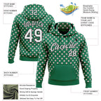 Custom Stitched Kelly Green White-Black Baseball Game Day New York Inspired Sports Pullover Sweatshirt Hoodie photo 4