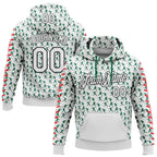 Custom Stitched White Kelly Green Red-Black Baseball Game Day New York Inspired Sports Pullover Sweatshirt Hoodie photo 1