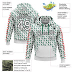 Custom Stitched White Kelly Green Red-Black Baseball Game Day New York Inspired Sports Pullover Sweatshirt Hoodie photo 4
