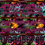 Custom Black Pink 3D Pattern Tropical Palm Leaves Authentic Basketball Shorts photo 3