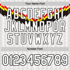 Custom White Red Yellow Black-Gray Germany Arrow Soccer Jersey Performance T-Shirt photo 3