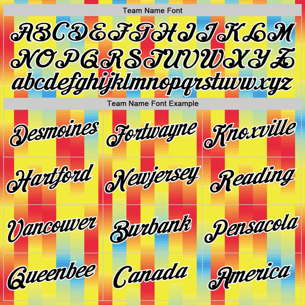 Custom Yellow Black Red Blue-White Ecuador Stripe Soccer Jersey Performance T-Shirt photo 2