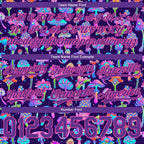 Custom Black Purple-Pink 3D Pattern Colorful Flowers And Mushrooms Psychedelic Hallucination Authentic Basketball Shorts photo 2