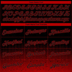 Custom Black Red Fade Fashion Authentic City Edition Basketball Jersey photo 2