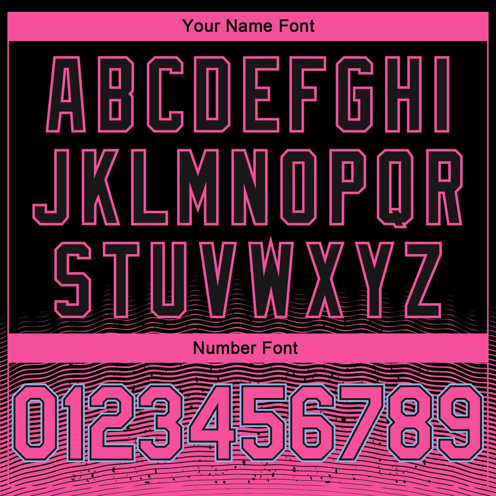 Custom Black Pink-Light Blue Fade Fashion Authentic City Edition Basketball Jersey photo 3