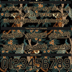 Custom Black Old Gold 3D Pattern 3D Pattern Design Tiger And Peacock Authentic Basketball Shorts photo 3