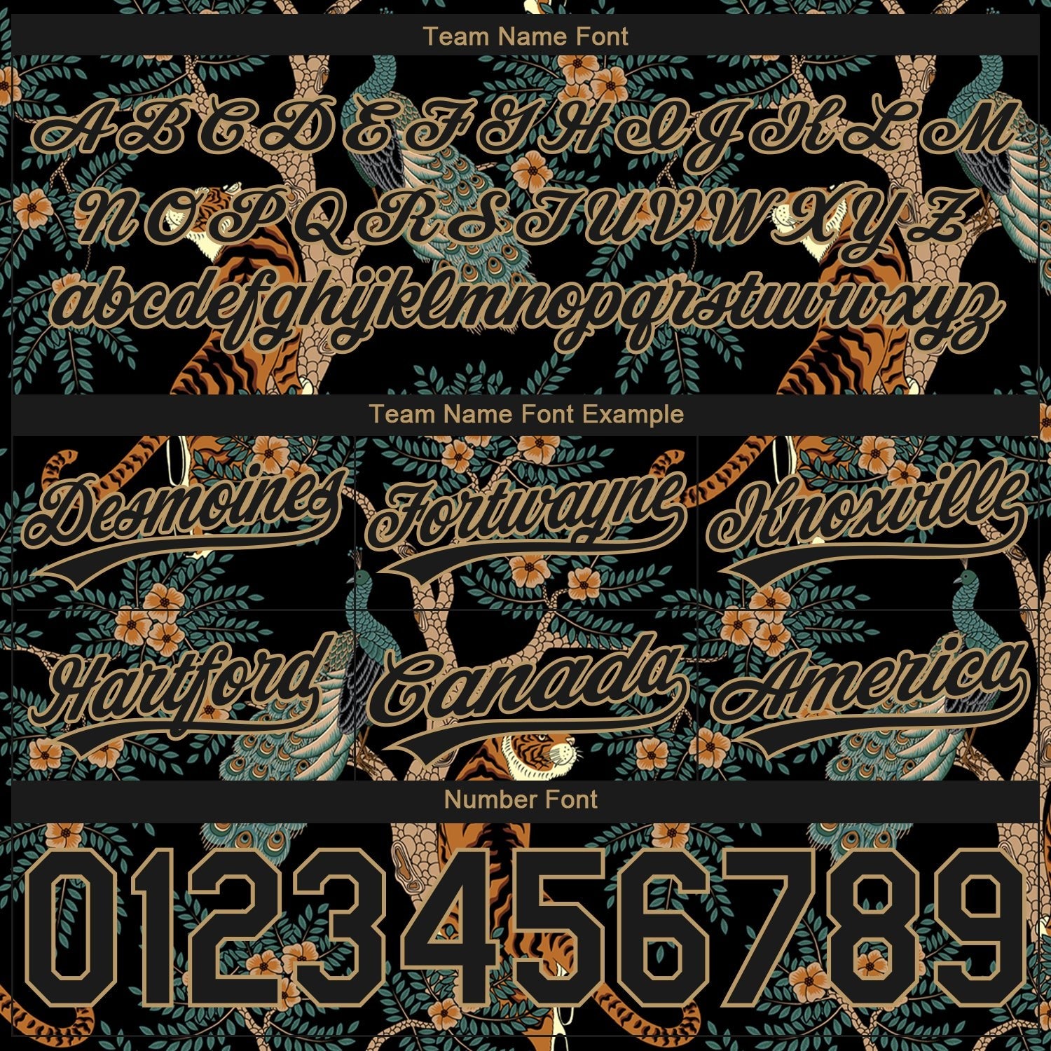 Custom Black Old Gold 3D Pattern 3D Pattern Design Tiger And Peacock Authentic Basketball Shorts photo 3