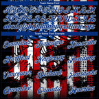 Custom Black Red-White 3D American Flag Fashion Performance T-Shirt photo 2