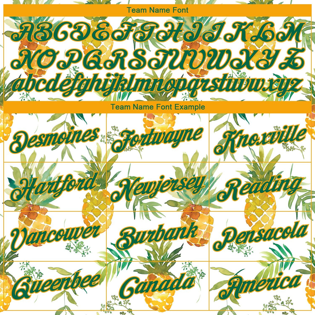 Custom White Kelly Green-Gold 3D Pattern Design Pineapples Performance T-Shirt photo 2