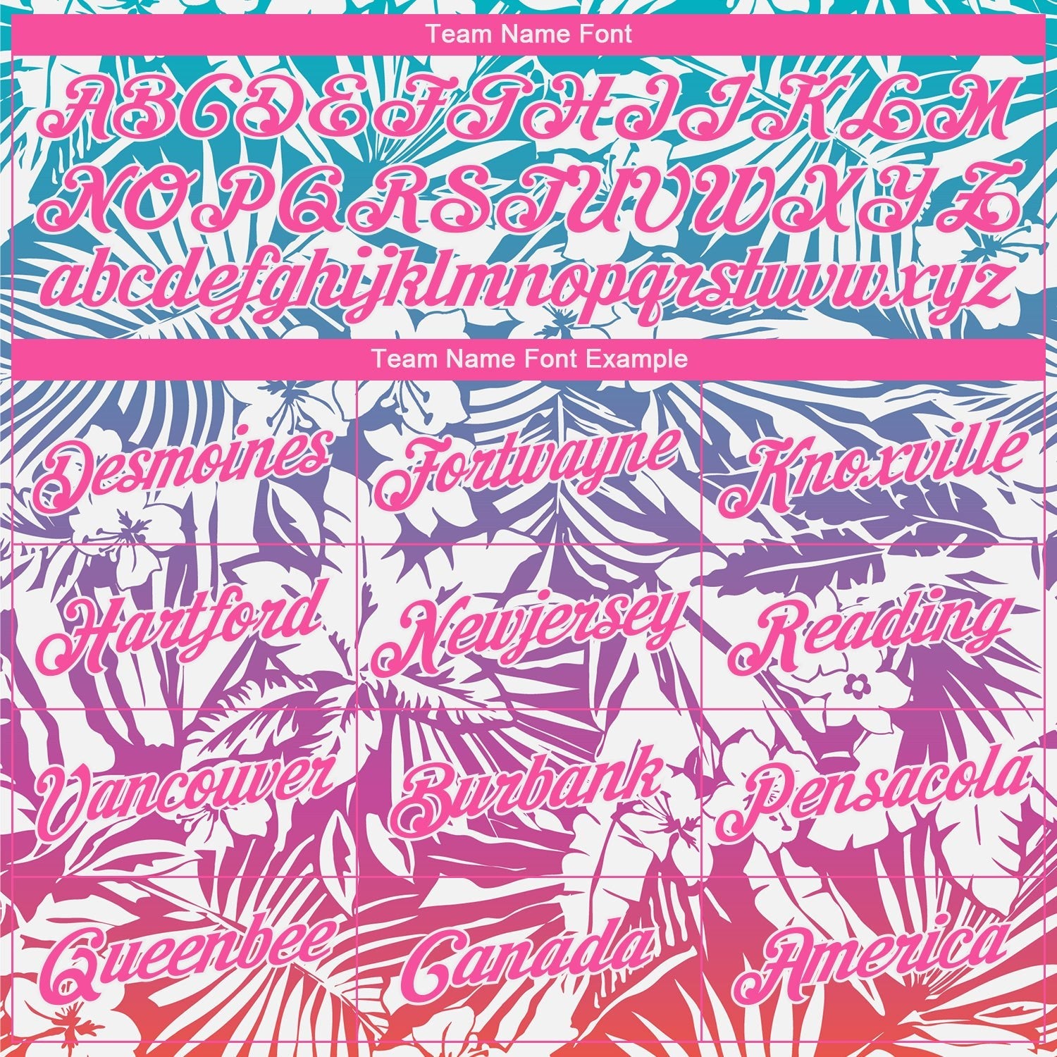 Custom Pink White 3D Pattern Design Tropical Palm Leaves Performance T-Shirt photo 1