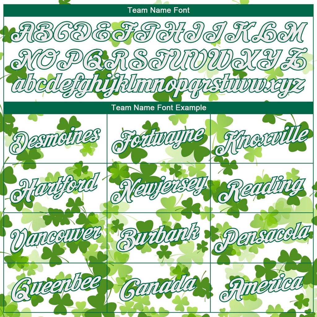 Custom White Kelly Green 3D Pattern Design St. Patrick's Day Performance T-Shirt photo 2