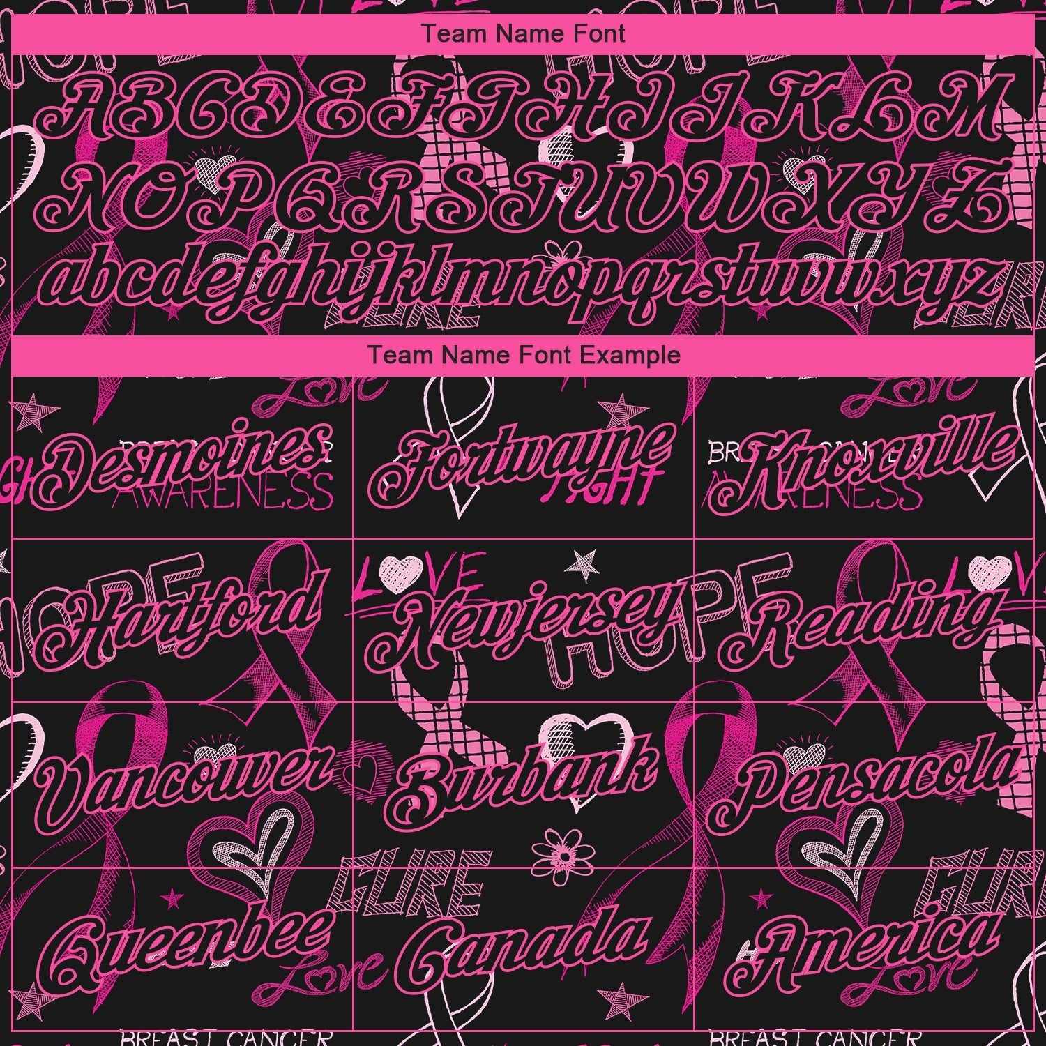 Custom Black Pink 3D Pattern Design Pink Ribbon Breast Cancer Awareness Month Women Health Care Support Performance T-Shirt photo 2