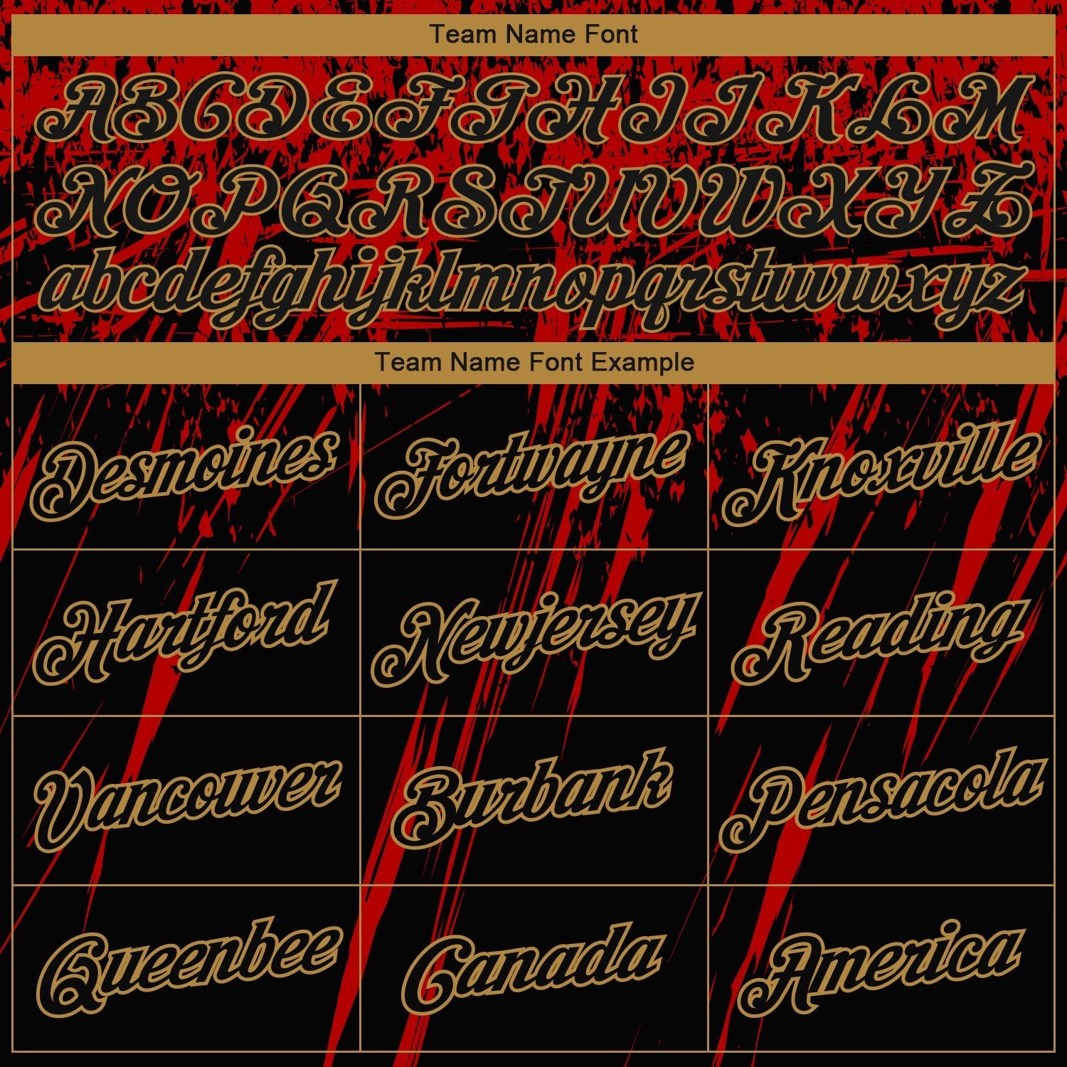 Custom Black Red-Old Gold 3D Pattern Design Performance T-Shirt photo 2