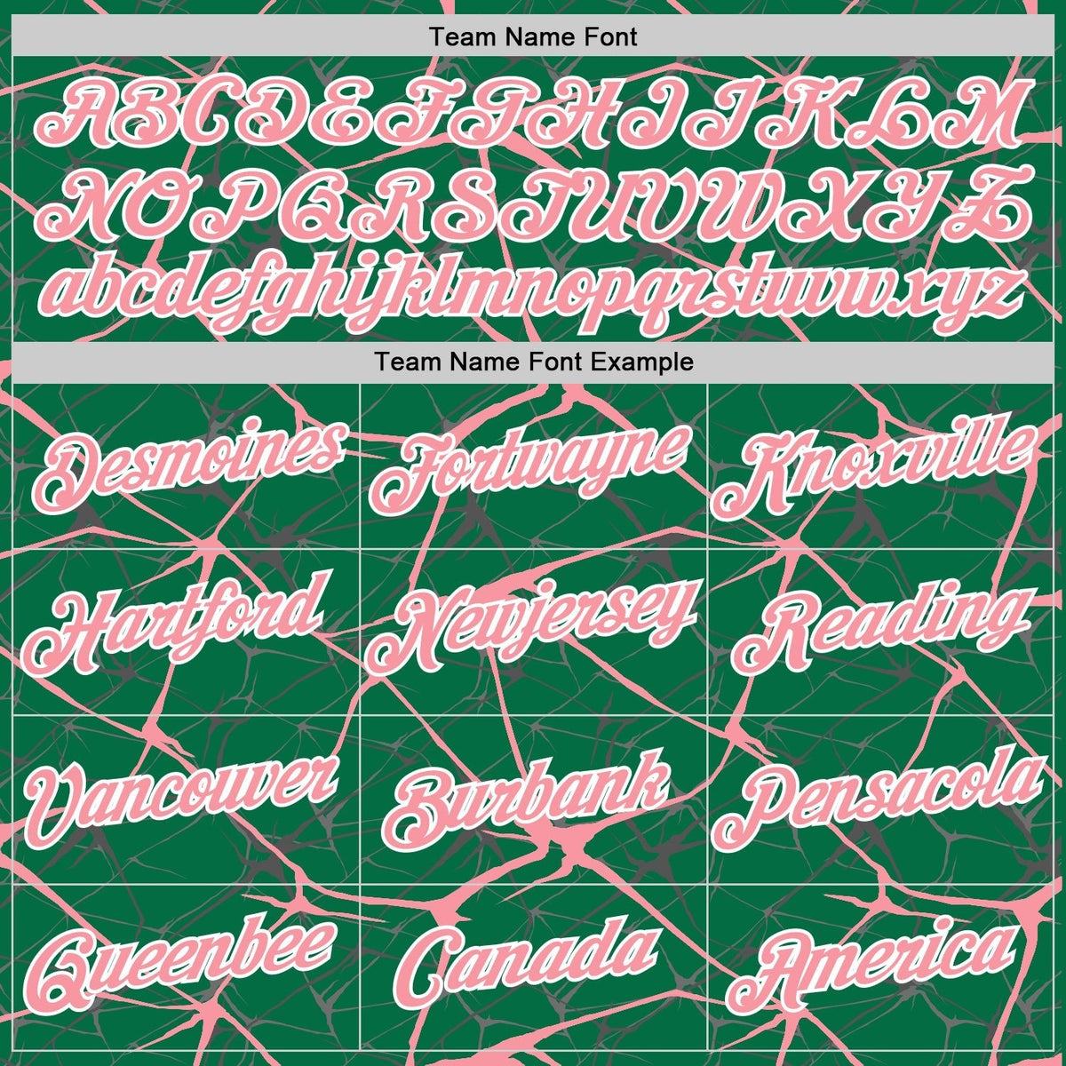 Custom Kelly Green Medium Pink Gray-White Abstract Network Crackle Performance T-Shirt photo 2