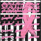 Custom Black Pink-White 3D Pattern Design American Flag With Pink Ribbon Breast Cancer Awareness Month Women Health Care Support Performance T-Shirt photo 2