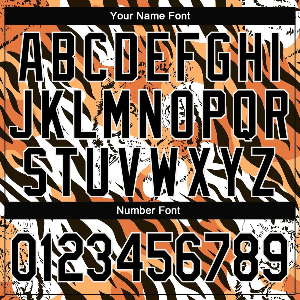 Custom Stitched Orange Black-White 3D Pattern Design Tiger Sports Pullover Sweatshirt Hoodie photo 3