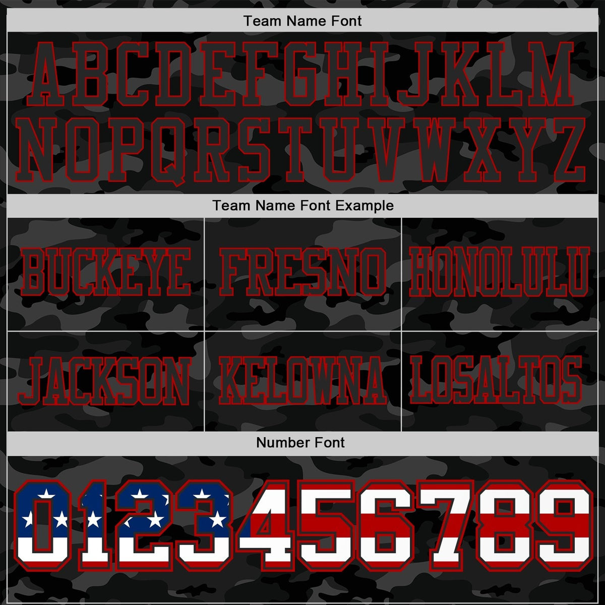 Custom Camo USA Flag Black Red-Olive Authentic Stars And Stripes Two Tone Salute To Service 7V7 Flag Football Jersey photo 2