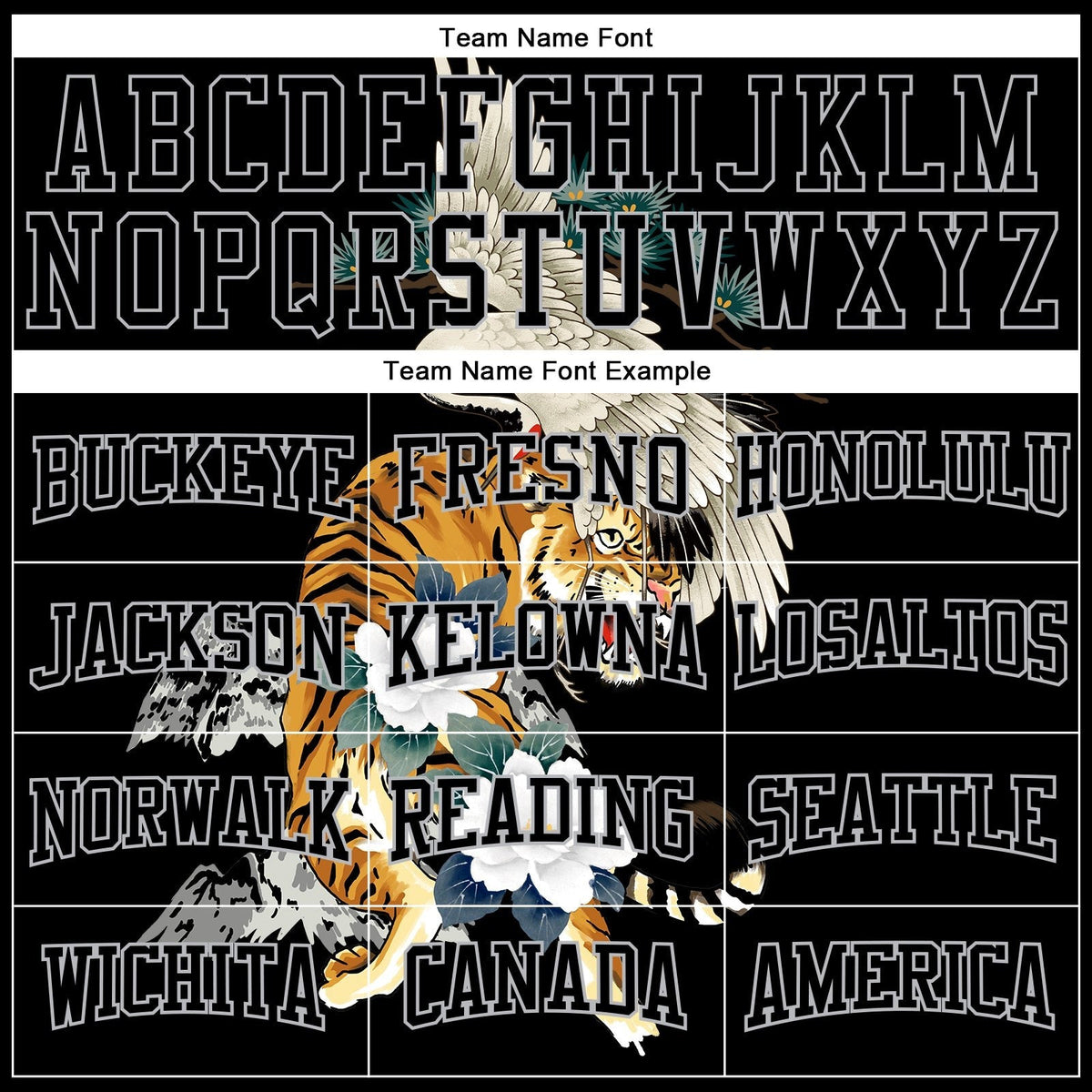 Custom Stitched Black Gray 3D Pattern Design Crane And Tiger Sports Pullover Sweatshirt Hoodie photo 2