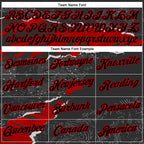 Custom Stitched Black Red 3D Pattern Design Torn Paper Style Sports Pullover Sweatshirt Hoodie photo 4