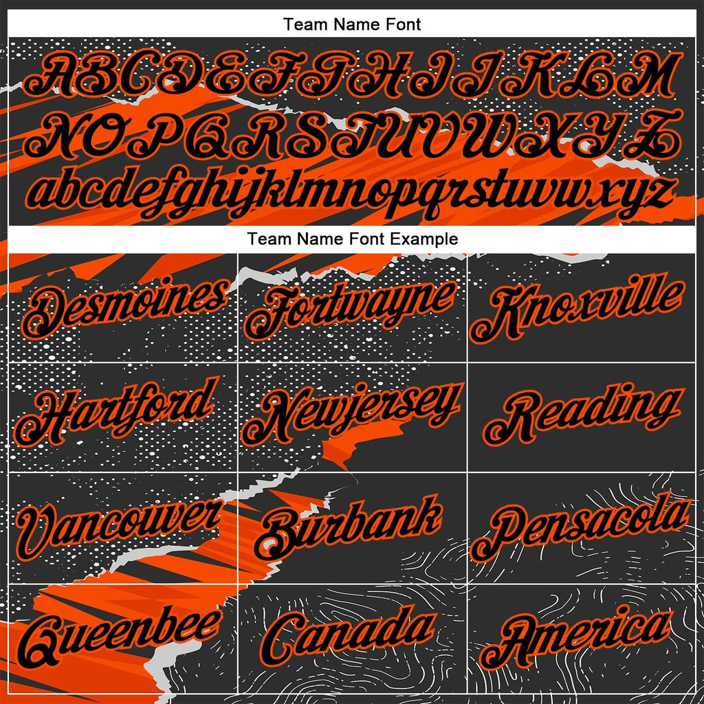 Custom Stitched Black Orange 3D Pattern Design Torn Paper Style Sports Pullover Sweatshirt Hoodie photo 3